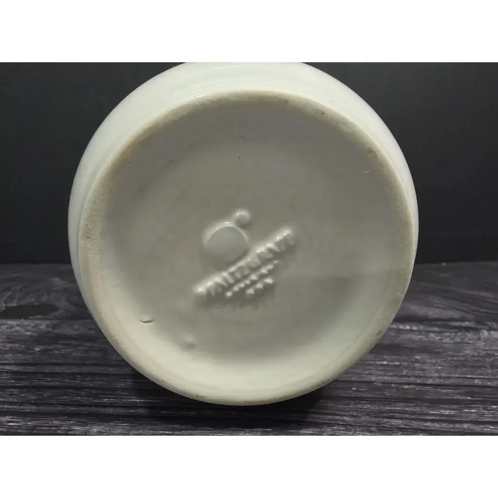 Vintage Pfaltzgraff Tea Rose/Coordinates White Stoneware Utensil Holder / Vase